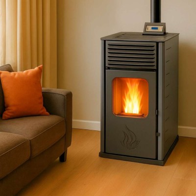 Pellet stove Mytherm Angela TA 40 grey, 40kW - Pellet Stoves