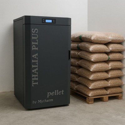 Pellet boiler / Pellet furnace Mytherm Thalia Plus 18 black, 18kW - Product Comparison