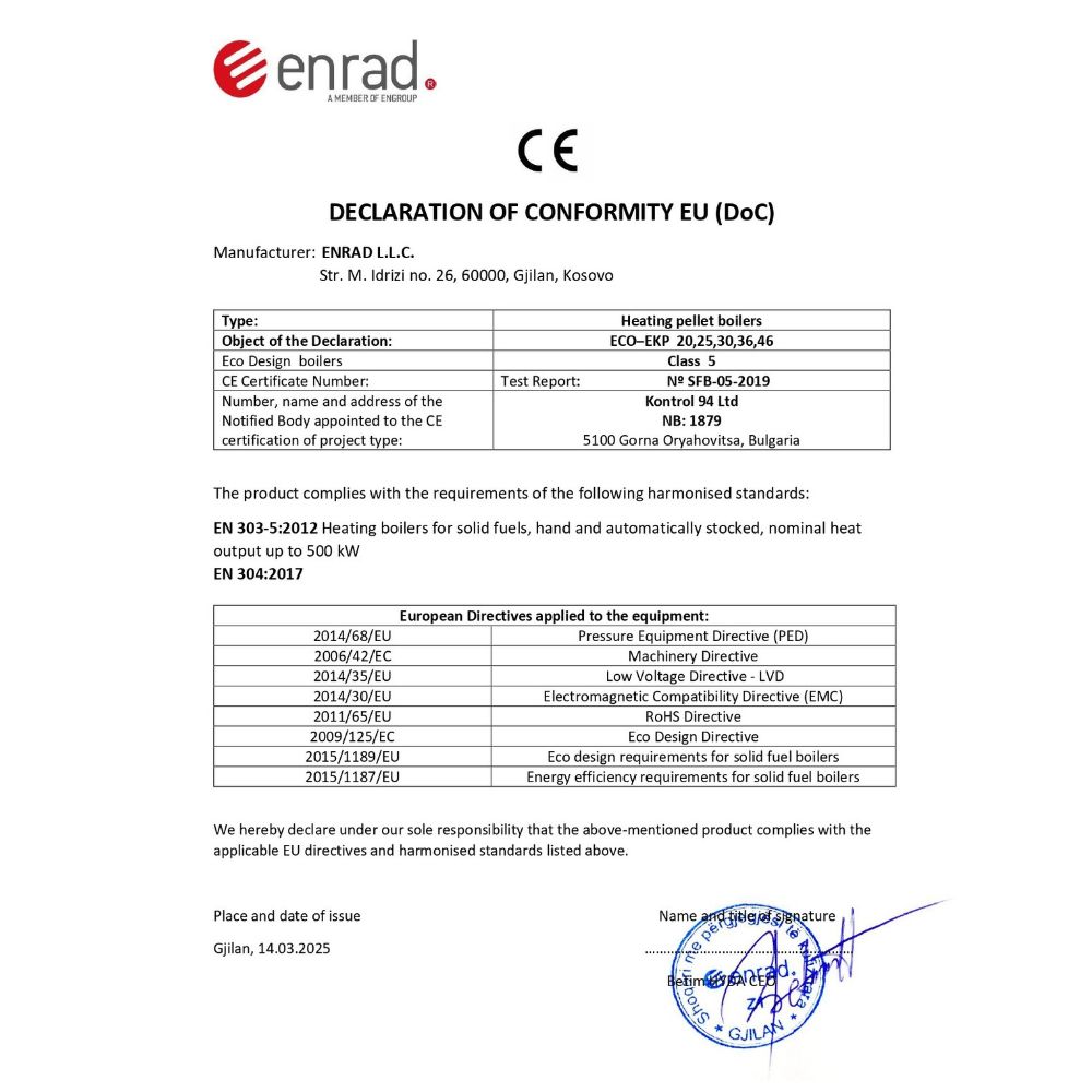Pellet Boiler Velmora Fire ECO EKP 36, 36kW |  |  |