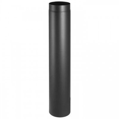 Black steel flue pipe PARKANEX, Straight, Length 1m, Ø130, Thickness 2 mm - Chimney