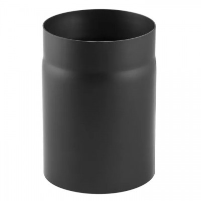 Black steel flue pipe PARKANEX, Straight, Length 0.25m, Ø130, Thickness 2 mm - Chimney