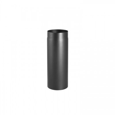 Black steel flue pipe PARKANEX, Straight, Length 0.5m, Ø150, Thickness 2 mm - Chimney