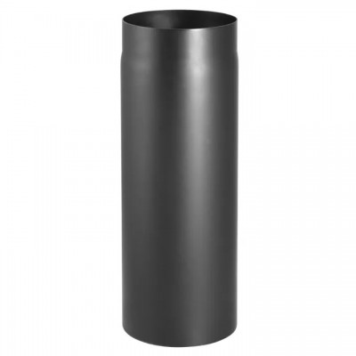 Black steel flue pipe PARKANEX, Straight, Length 0.5m, Ø150, Thickness 2 mm - Chimney