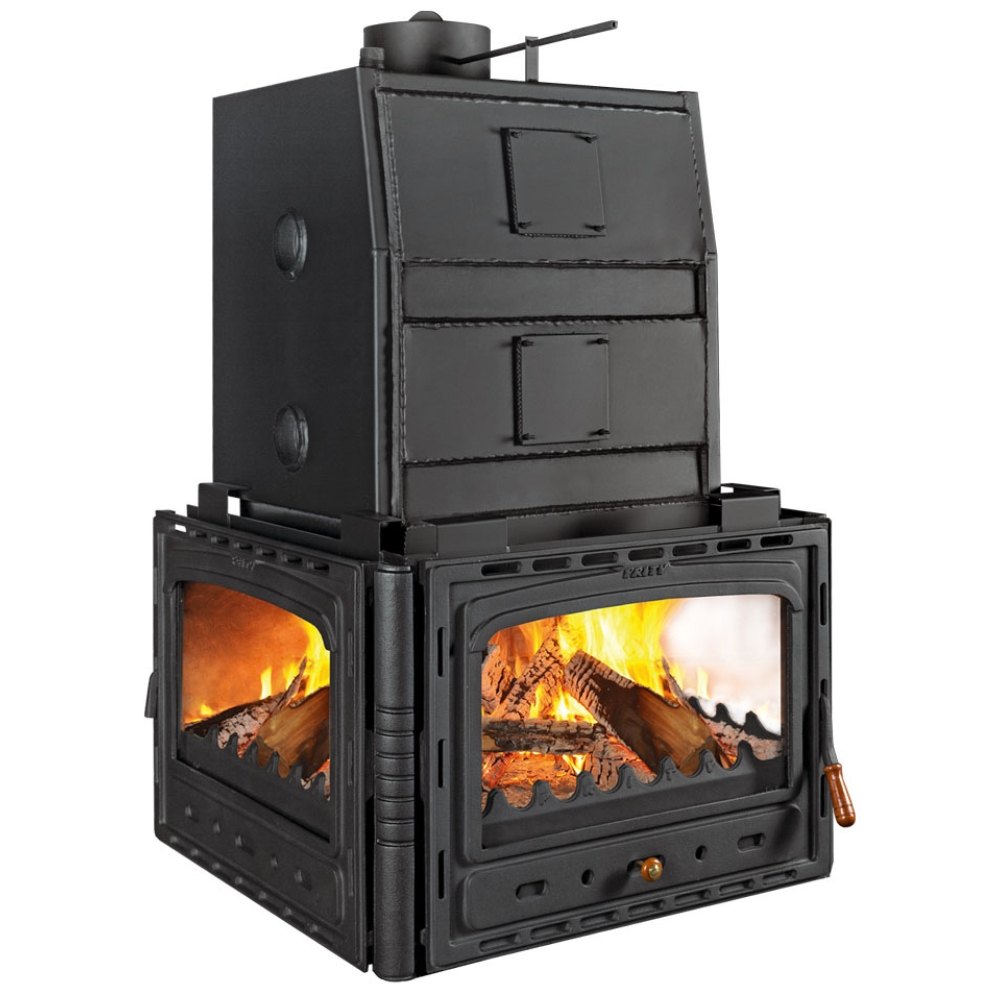 Wood Burning Fireplace with Back Boiler Prity 3C W35, 40kw | Fireplaces with Back Boiler | Fireplaces |