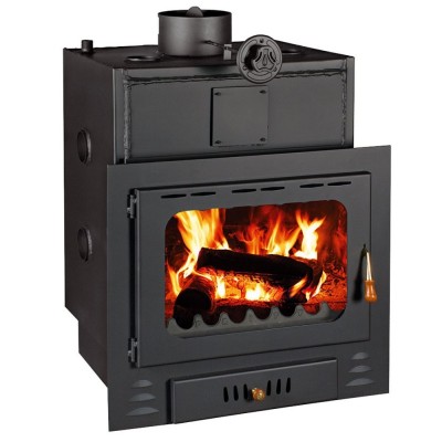 Wood Burning Fireplace with Back Boiler Prity G W28, 33.2kw - Fireplaces with Back Boiler