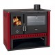 Wood cooker stove Prity GT Red, with stainless steel oven, 15 kW | Wood Cooker Stoves |  |