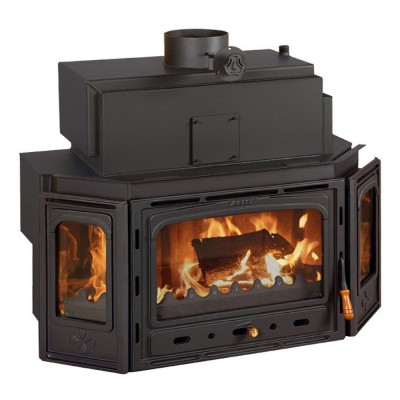 Wood Burning Fireplace with Back Boiler Prity TC W28, 33.3kw - Wood