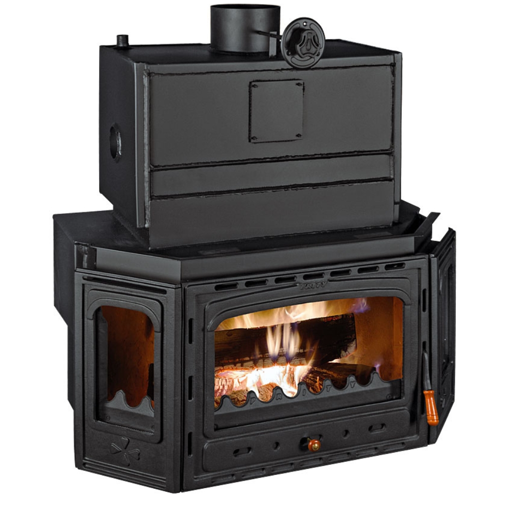 Wood Burning Fireplace with Back Boiler Prity TC W35, 40kw | Fireplaces with Back Boiler | Fireplaces |
