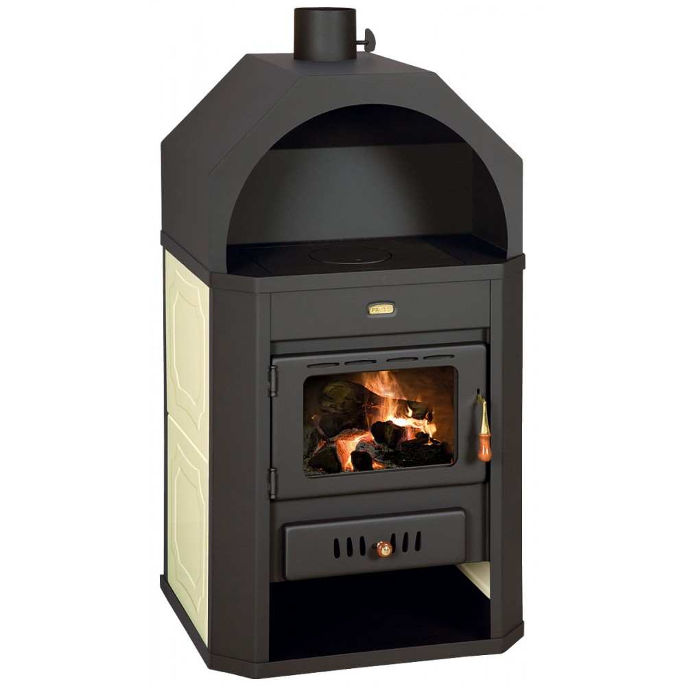 Wood burning stove with back boiler Prity W17, 23.1kW