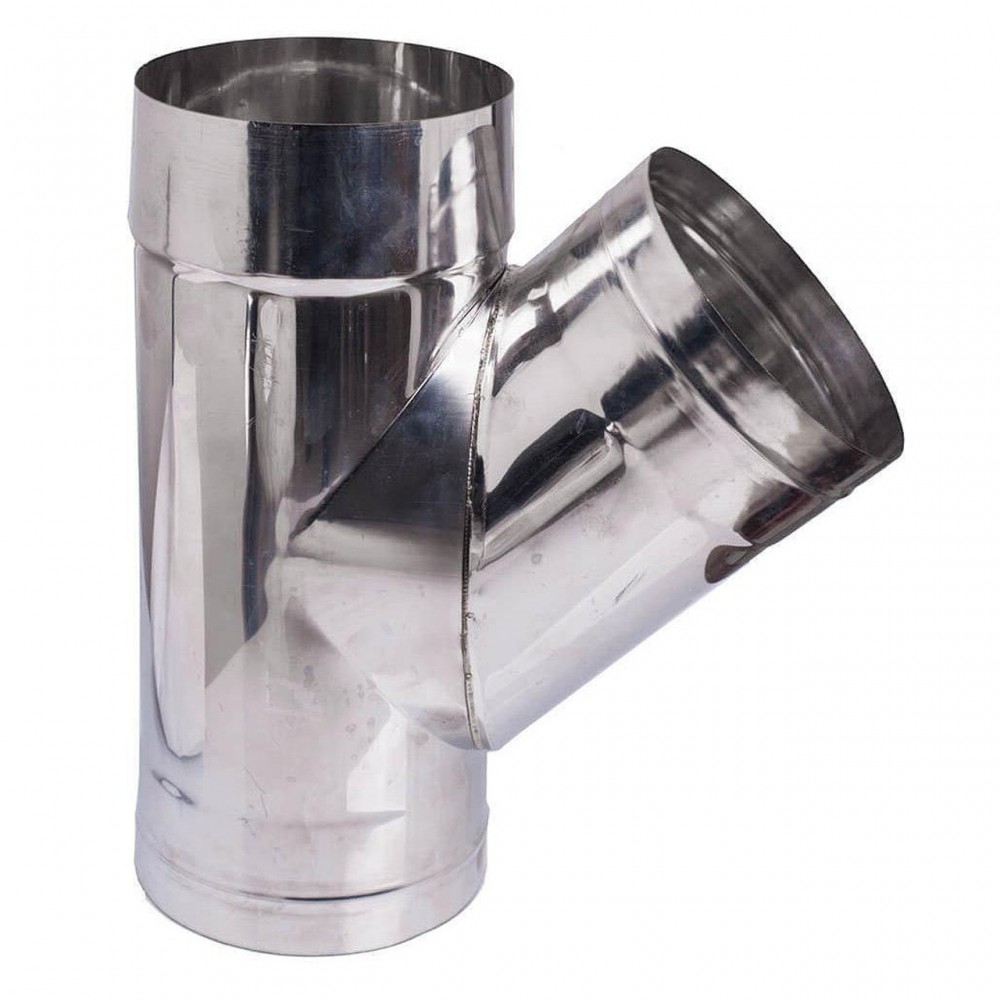 Chimney tee with cap 135°, Stainless steel AISI 304, Ф350 | Flue | Chimney |