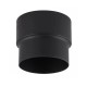 Flue adaptor PARKANEX, Steel, Black, Ø120-130, Thickness 2 mm | Stove pipes | Chimney |
