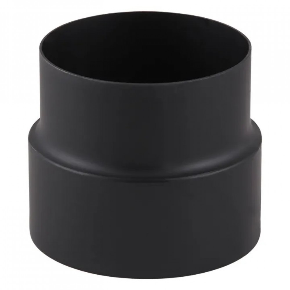 Flue adaptor PARKANEX, Steel, Black, Ø160-150, Thickness 2 mm | Stove pipes | Chimney |