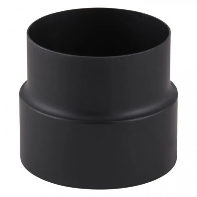 Flue adaptor PARKANEX, Steel, Black, Ø160-150, Thickness 2 mm - Chimney