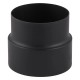 Flue adaptor PARKANEX, Steel, Black, Ø160-150, Thickness 2 mm | Stove pipes | Chimney |