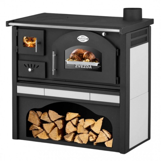 ᐉ Wood cooker stove Zvezda Classic GFS Ceramic, 5.9kW – Top
