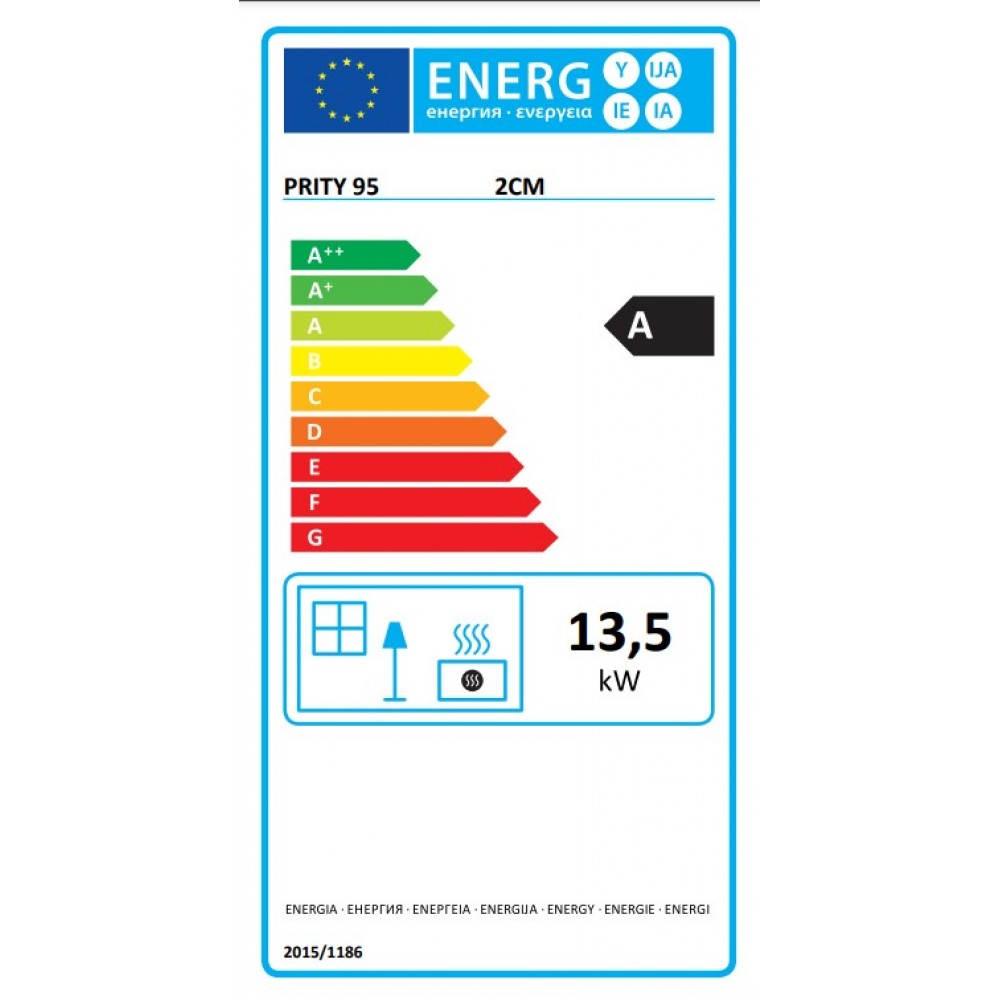 Wood Burning Fireplace Prity 2CM, 13.5kW | Modern Fireplaces | Wood Burning Fireplaces |