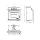 Wood Burning Fireplace UNIFLAM 600 DURO S with air supply, 10kW | Wood Burning Fireplace Inserts | Wood Burning Fireplaces |