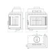 Wood Burning Fireplace UNIFLAM 600 DURO S with air supply, right side, 11kW | Wood Burning Fireplace Inserts | Wood Burning Fireplaces |