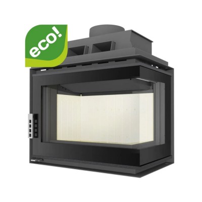 Wood Burning Fireplace UNIFLAM 600 DURO S with air supply, right side, 11kW - Wood Burning Fireplaces