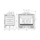 Wood Burning Fireplace UNIFLAM 600 ECO with damper, 8kW | Cast Iron Fireplaces | Wood Burning Fireplaces |