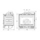 Wood Burning Fireplace UNIFLAM 600 PLUS ECO with damper, 8kW | Cast Iron Fireplaces | Wood Burning Fireplaces |