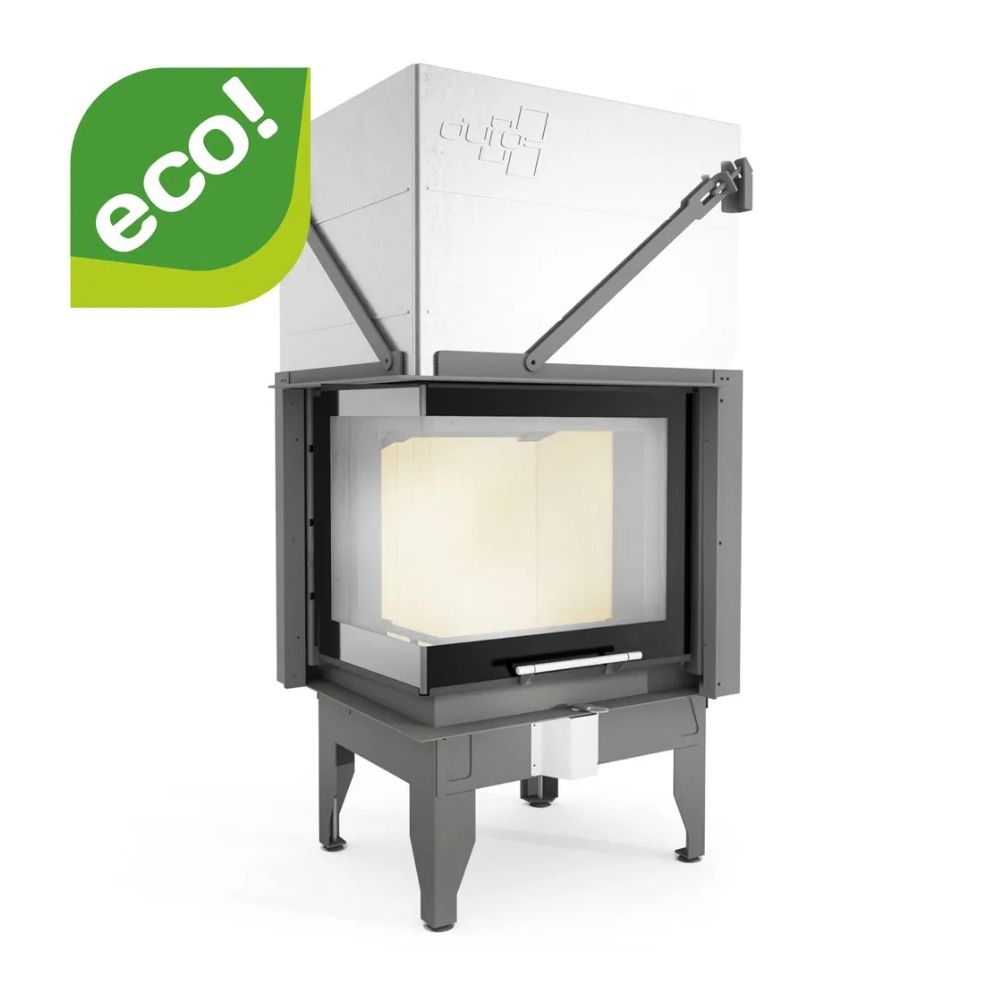 Wood Burning Fireplace UNIFLAM 660 DURO with air ducts and air supply, left side, 10.25kW | Wood Burning Fireplace Inserts | Wood Burning Fireplaces |