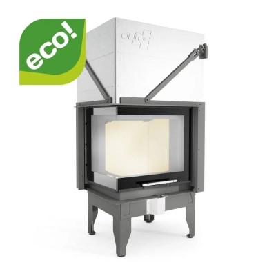 Wood Burning Fireplace UNIFLAM 660 DURO with air ducts and air supply, left side, 10.25kW - Wood Burning Fireplaces