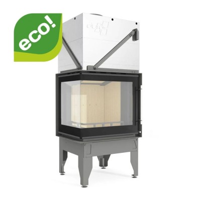 Wood Burning Fireplace UNIFLAM 660 DURO with air ducts and air supply, left side, 10kW - Wood Burning Fireplaces