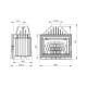 Wood Burning Fireplace UNIFLAM 700 LUX ECO with damper and air supply, 12kW | Cast Iron Fireplaces | Wood Burning Fireplaces |