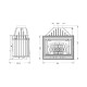 Wood Burning Fireplace UNIFLAM 700 OPTIMA ECO with damper and air supply, 12kW | Wood Burning Fireplace Inserts | Wood Burning Fireplaces |