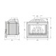 Wood Burning Fireplace UNIFLAM 700 OPTION ECO with damper, 10kW | Cast Iron Fireplaces | Wood Burning Fireplaces |