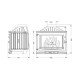 Wood Burning Fireplace UNIFLAM 700 SELENIC ECO with damper, 10kW | Cast Iron Fireplaces | Wood Burning Fireplaces |
