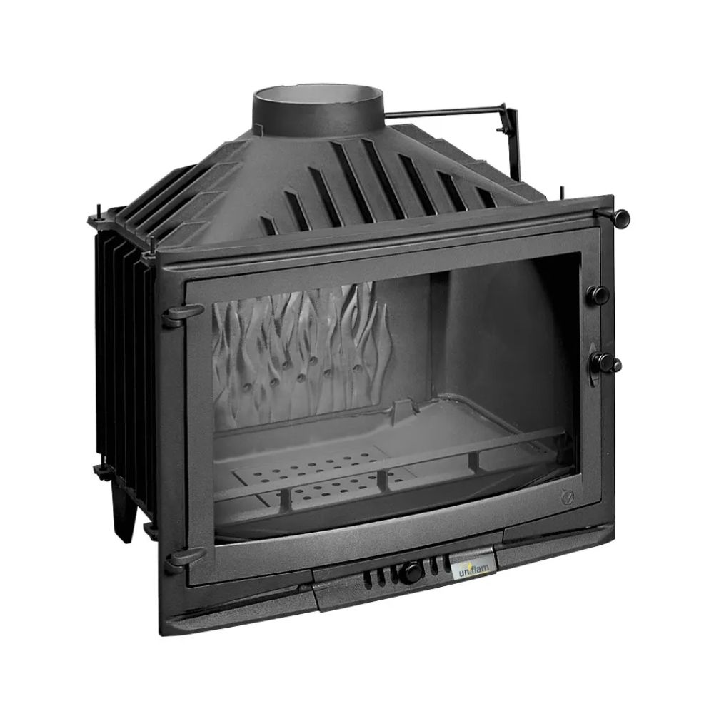 Wood Burning Fireplace UNIFLAM 700 SELENIC ECO with damper and air supply, 10kW | Cast Iron Fireplaces | Wood Burning Fireplaces |