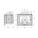 Wood Burning Fireplace UNIFLAM 700 STANDARD ECO with damper, 10kW | Cast Iron Fireplaces | Wood Burning Fireplaces |