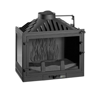 Wood Burning Fireplace UNIFLAM 700 STANDARD with damper, left side, 14kW - Wood Burning Fireplaces