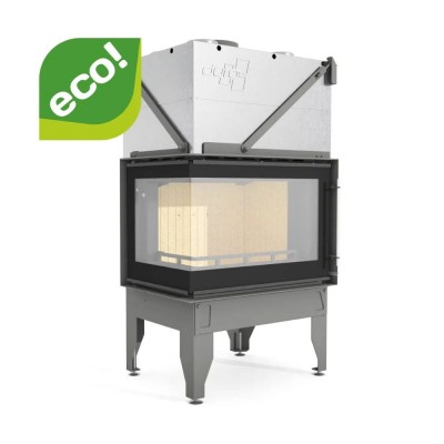 Wood Burning Fireplace UNIFLAM 760 DURO with air ducts and air supply, left side, 10.8kW - Wood Burning Fireplaces