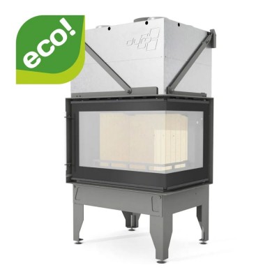 Wood Burning Fireplace UNIFLAM 760 DURO with air ducts and air supply, right side, 10.8kW - Wood Burning Fireplaces