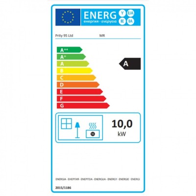 Wood burning stove Prity MR, 10 kW - Wood Burning Stoves Prity