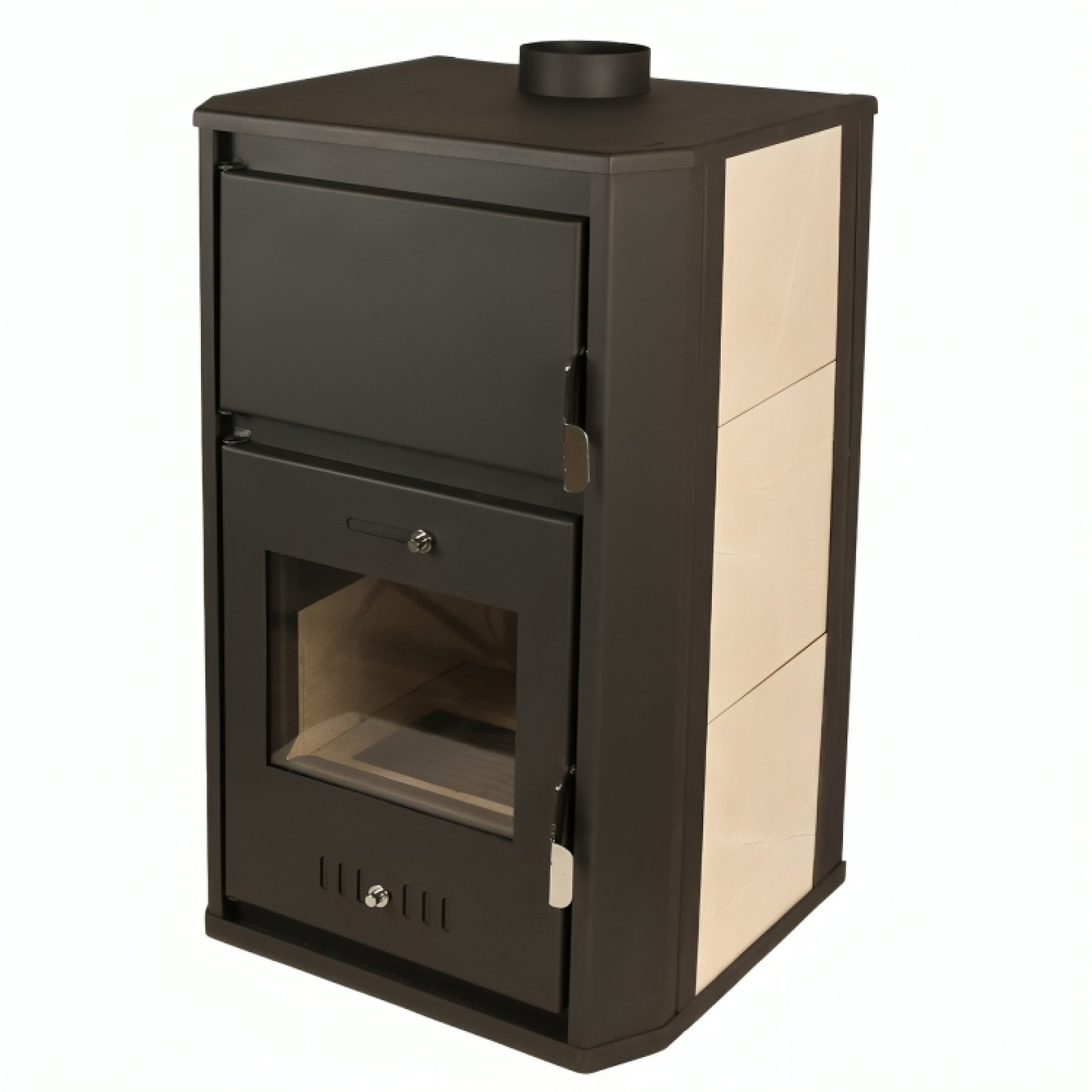 ᐉ Wood burning stove with back boiler Balkan Energy Viviana, 22.43 26