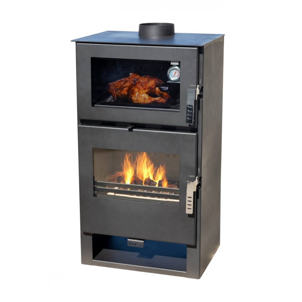 Wood burning stove with oven Verso F, 9 kW