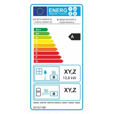 Wood burning stove Zvezda Fantasia 10.8kW, Log - Product Comparison