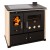 Wood cooker stove Prometey Perfect Practik Lux with ceramic hob, ivory, 9.5kW