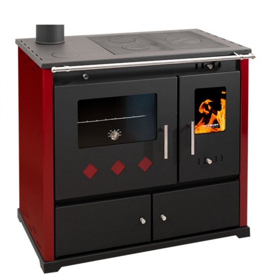 Prometey Practik Lux Holzofen - 9,5 KW Keramikplatten Ofen Mit Energieklasse A+