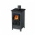 Wood burning stove MBS Happy 6kW Grey, Log