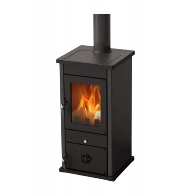 Multi Fuel Stove With Back Boiler MBS Thermo Vesta Black, 9kW - Multi Fuel Stoves With Back Boiler