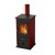 Wood burning stove MBS Vesta 10kW Red, Log