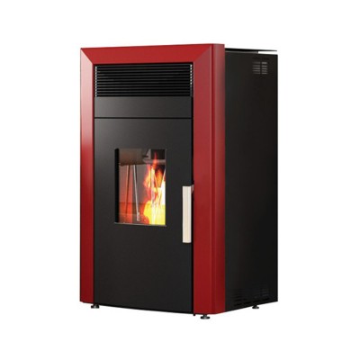 Pellet boiler stove Alfa Plam Commo 12 Red, 12kW - Pellet Stoves