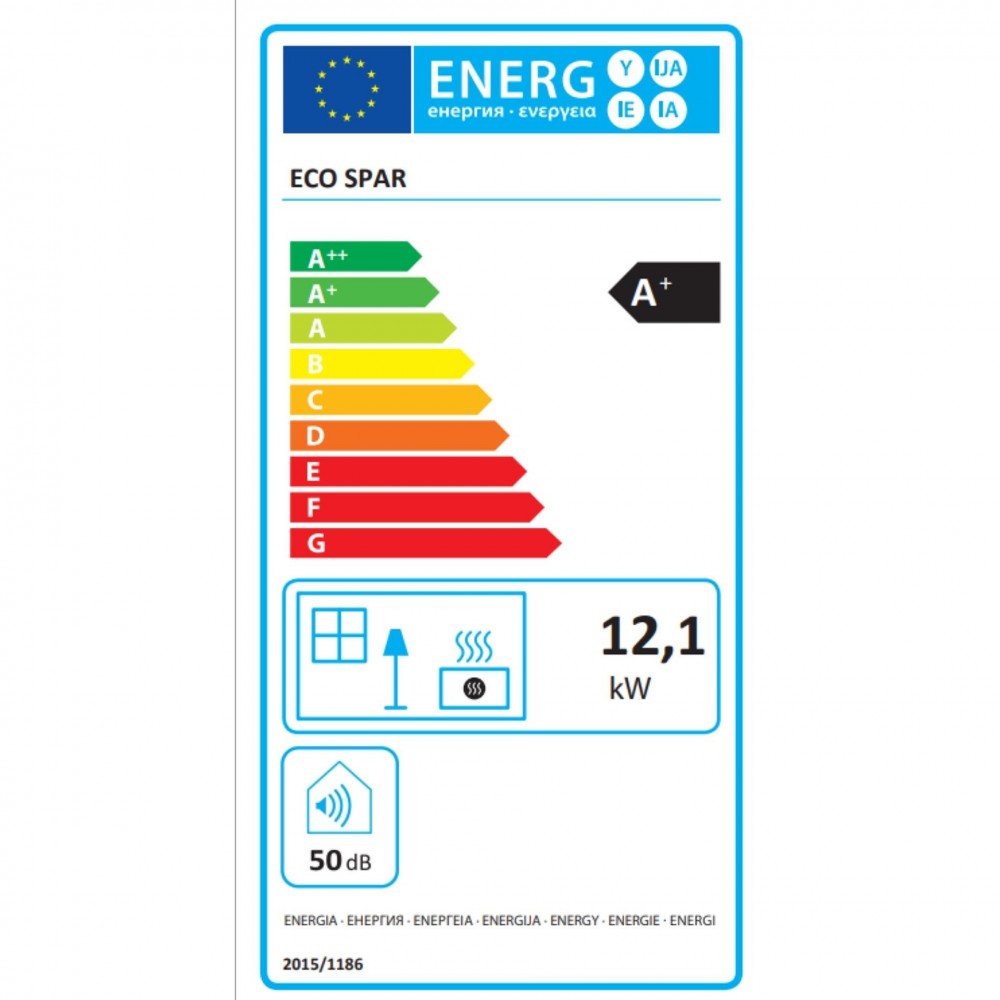 Pellet boiler stove Eco Spar Minima Ivory, 12kW | Pellet Stoves With Back Boiler | Pellet Stoves |