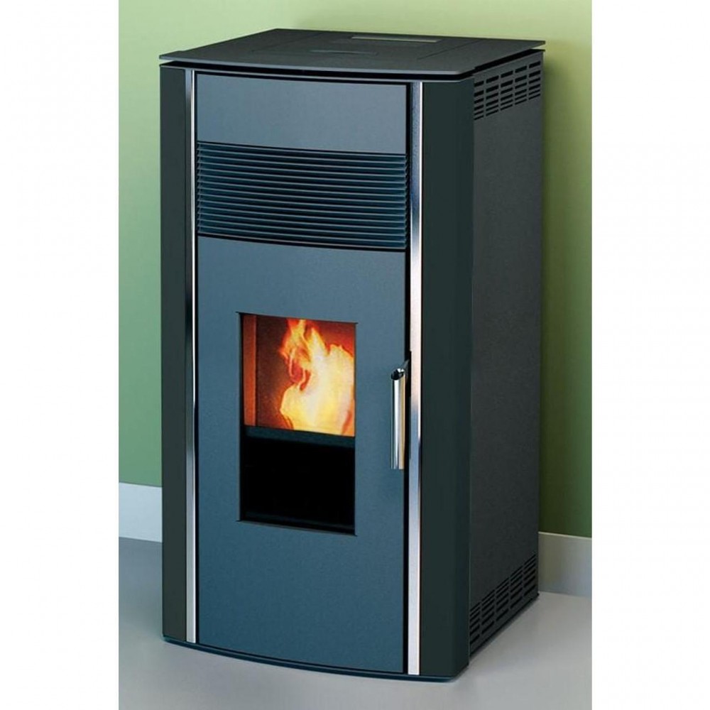 Direct vent pellet stove Alfa Plam Luca Black, 8kW | Direct Vent Pellet Stoves | Pellet Stoves |