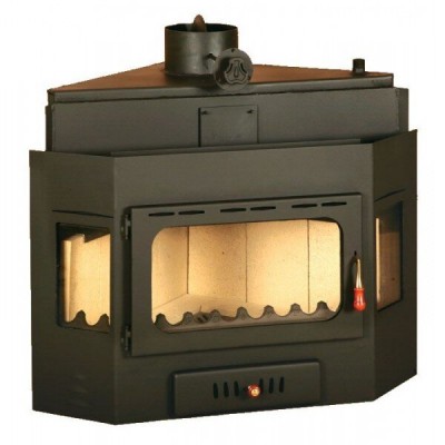 Wood Burning Fireplace with Back Boiler Prity A W20, 26.1kw - Fireplaces